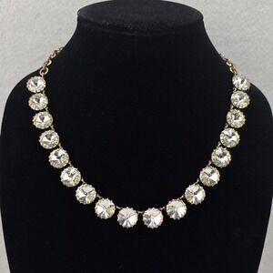 J Crew Necklace Georgian Collet Crystal Brulee Jewelry